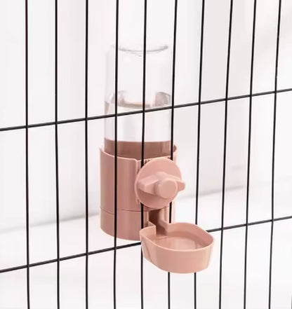 Automatic Pet Bowls Cage Hanging Feeder Pet Water Bottle Food Container Dispenser Bowl for Puppy Cats Rabbit Pet Feeding Product