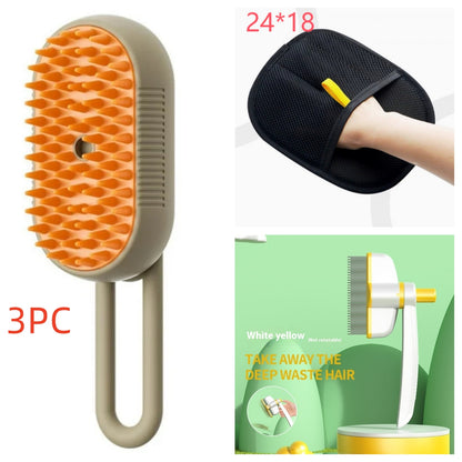 Cat Steam Brush Steamy Dog Brush 3 in 1 Electric Spray Cat Hair Brushes for Massage Pet Grooming Comb Hair Removal Combs Pet Products