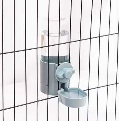 Automatic Pet Bowls Cage Hanging Feeder Pet Water Bottle Food Container Dispenser Bowl for Puppy Cats Rabbit Pet Feeding Product