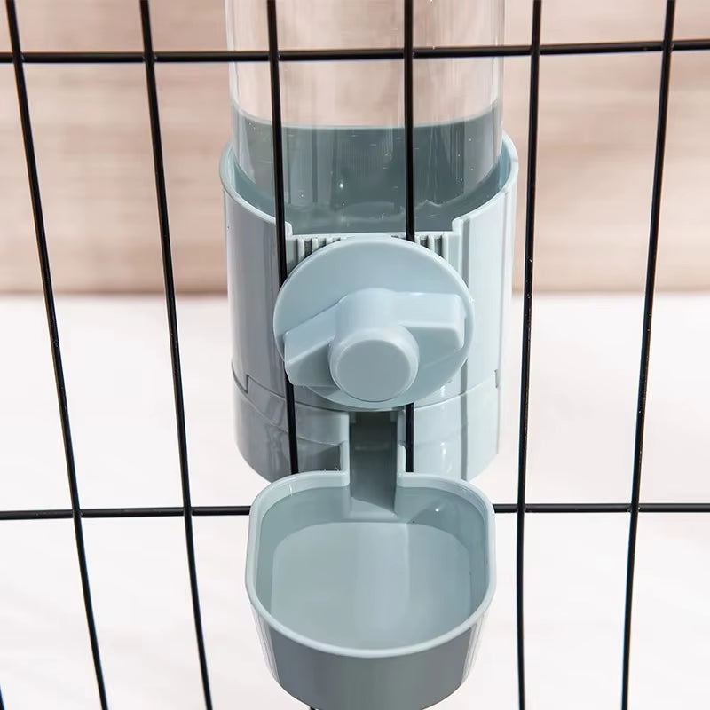 Automatic Pet Bowls Cage Hanging Feeder Pet Water Bottle Food Container Dispenser Bowl for Puppy Cats Rabbit Pet Feeding Product
