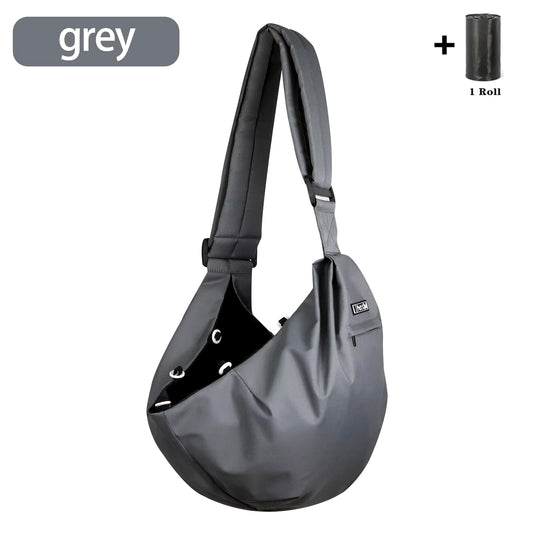Pet Dog Sling Carrier Bag Outdoor Portable Shoulder Messenger Bag Cat Walking Bag for Puppy Kitten Nylon Pets Handbag